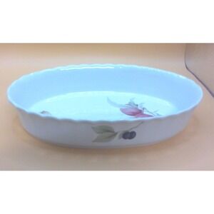 MIKASA CHINA CAJOS BELLE TERRE SMALL OVAL SHAPED BAKING DISH 10.5 X 6.5 INCHES